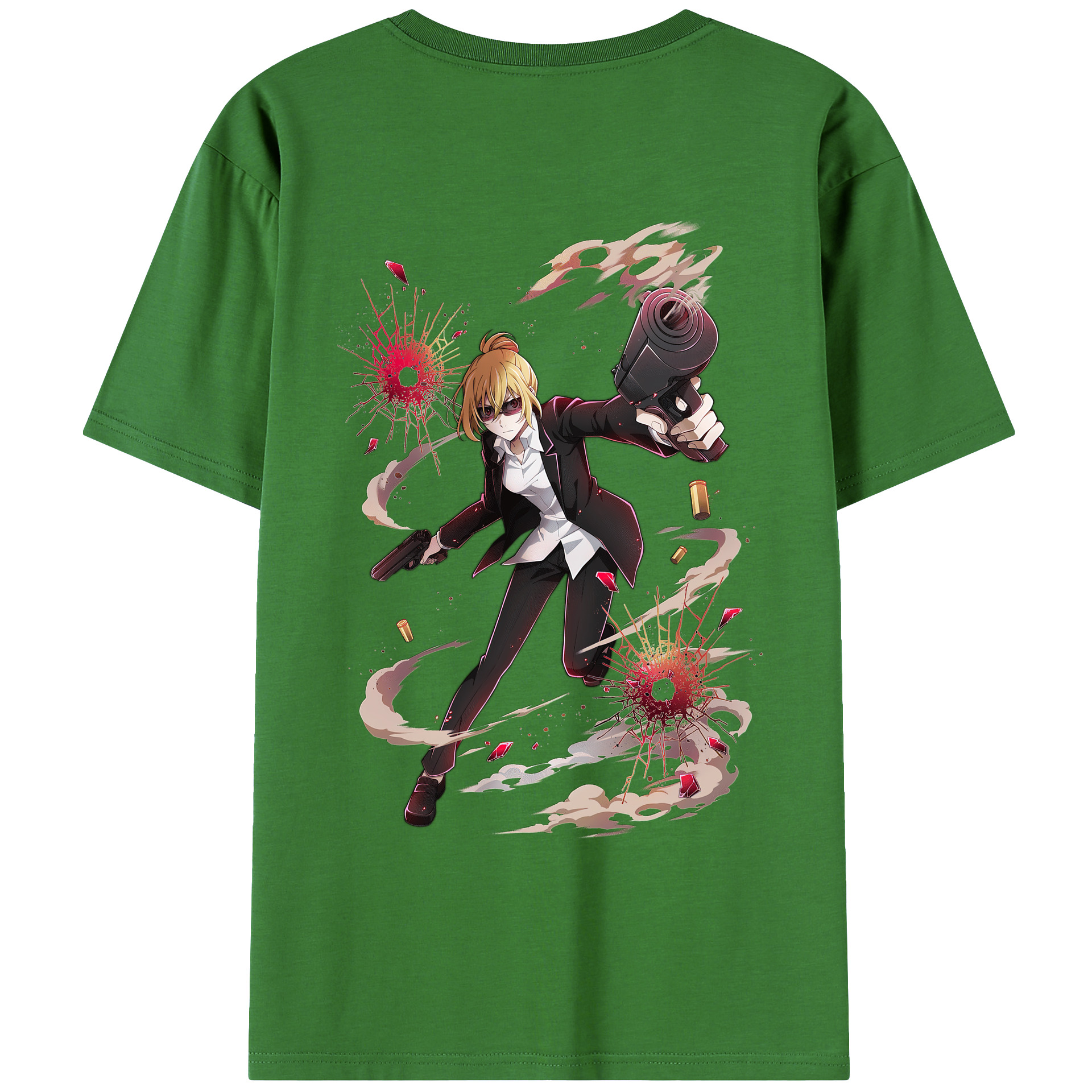 （画像用） 文豪ストレイドッグス Bungo Stray Dogs レディース半袖Tシャツ(バックプリント)